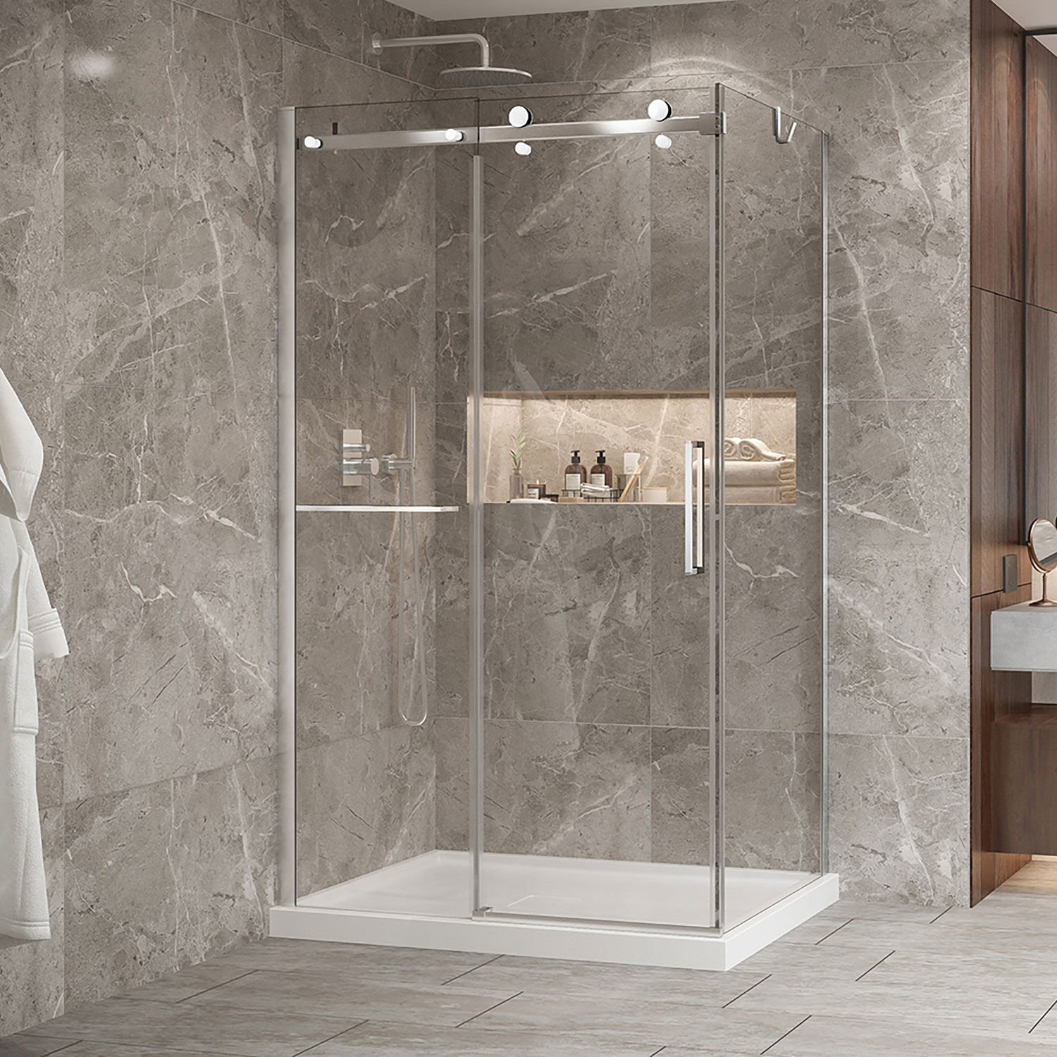 7インチ　グランドビート　Celeste Johnson Shower door 48